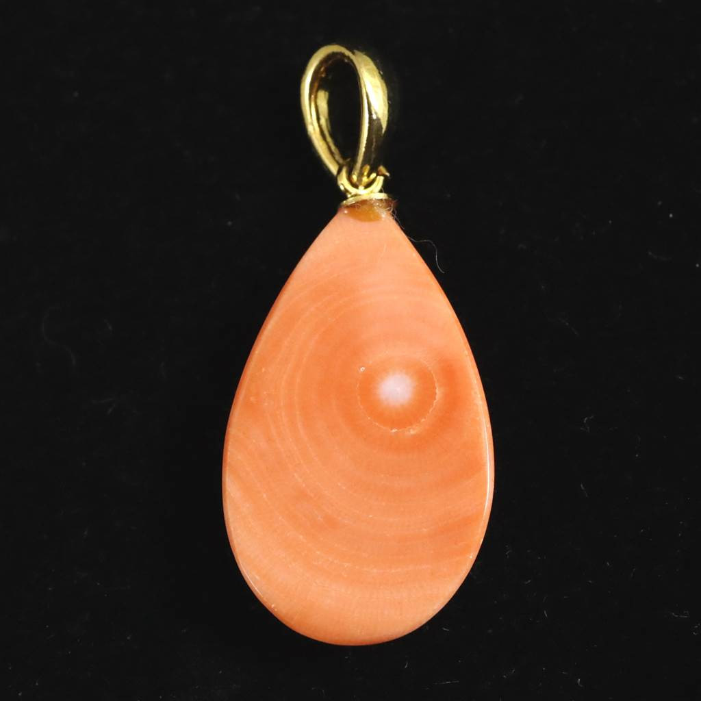 宮古島産 天然 宝石珊瑚 桃色サンゴ ペンダント　1.68ｇ #97120