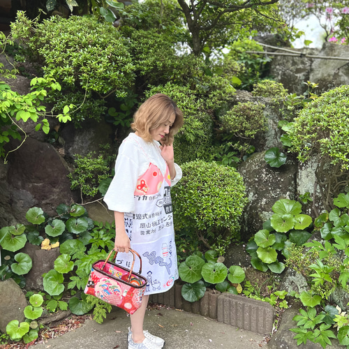 ヴィンテージ1960'sの手ぬぐいと子ども着物のキャミソール