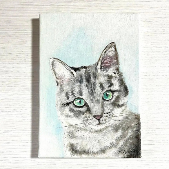 眼差し サムホールサイズ(22.7㎝×15.8㎝) 絵画 Atelier kiyomi 眼差し サムホールサイズ(22.7㎝×15.8㎝) 絵画 Atelier kiyomi