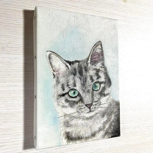 16×23㎝「小さな和室」油彩・原画・サムホール
