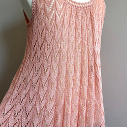春夏にピッタリ 手編みノースリーブセーター 5枚目の画像