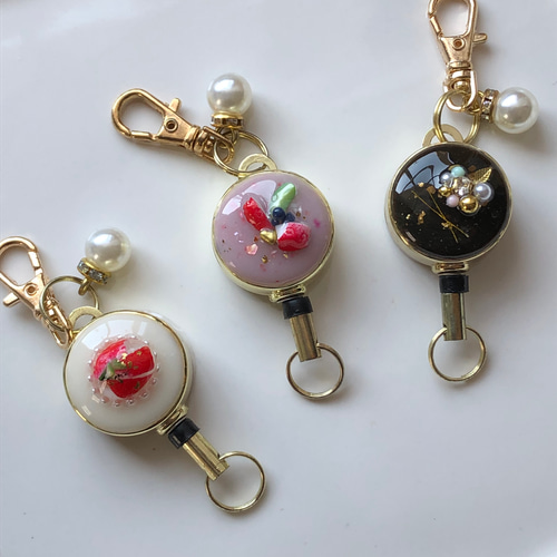 ハンドメイド　リールキーホルダー26点 04241618_64462d2b6dda2_b9559c2