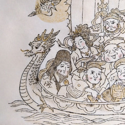 銅版画　宝船　七福神 4枚目の画像