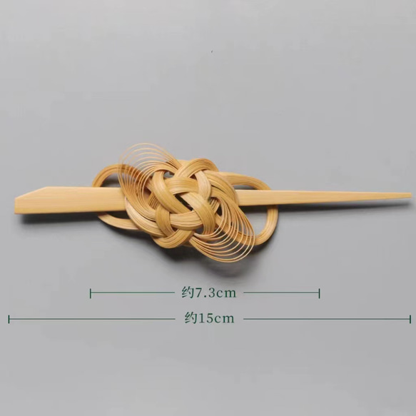 ハンドメイド ヘアアクセサリー 竹製  梅 マジェステ かんざし 髪飾り 竹色 極軽い 恋人 誕生日 記念日 母の日 2枚目の画像