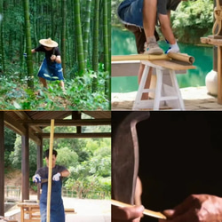 ハンドメイド ヘアアクセサリー 竹製  梅 マジェステ かんざし 髪飾り 竹色 極軽い 恋人 誕生日 記念日 母の日 19枚目の画像