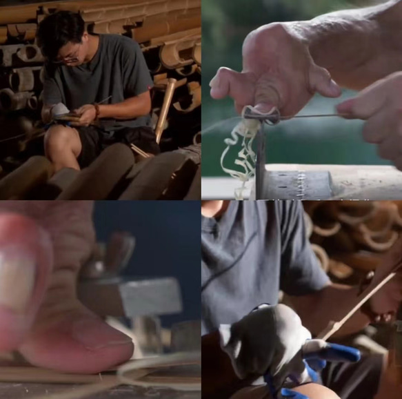 ハンドメイド ヘアアクセサリー 竹製  梅 マジェステ かんざし 髪飾り 竹色 極軽い 恋人 誕生日 記念日 母の日 18枚目の画像