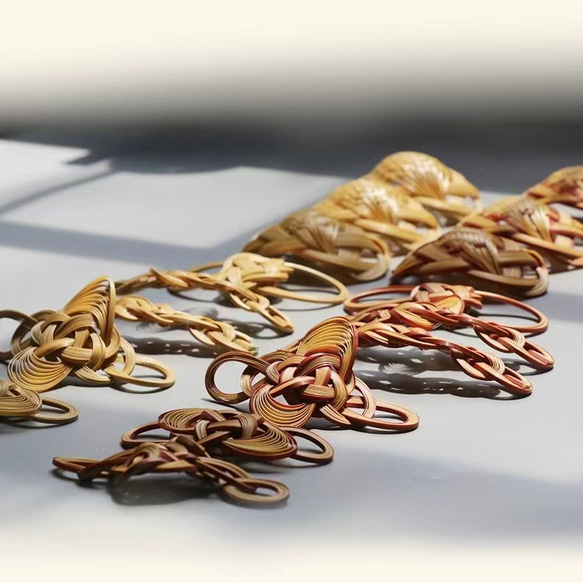 ハンドメイド ヘアアクセサリー 竹製 雲舞 マジェステ かんざし 髪飾り 竹色 極軽い 恋人 誕生日 記念日 母の日 5枚目の画像