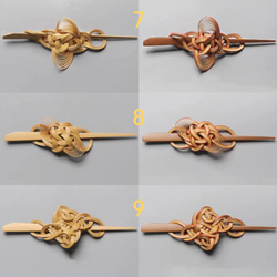 ハンドメイド ヘアアクセサリー 竹製 雲舞 マジェステ かんざし 髪飾り 竹色 極軽い 恋人 誕生日 記念日 母の日 14枚目の画像