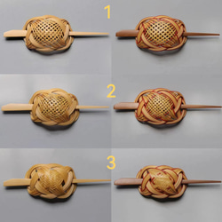 ハンドメイド ヘアアクセサリー 竹製 雲舞 マジェステ かんざし 髪飾り 竹色 極軽い 恋人 誕生日 記念日 母の日 12枚目の画像