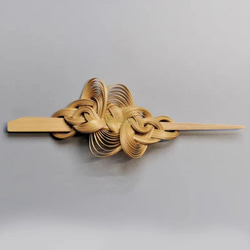 ハンドメイド ヘアアクセサリー 竹製 雲舞 マジェステ かんざし 髪飾り 竹色 極軽い 恋人 誕生日 記念日 母の日 1枚目の画像