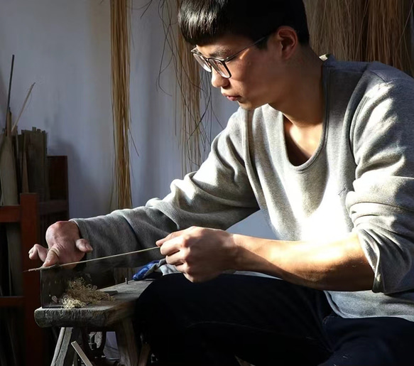 ハンドメイド ヘアアクセサリー 竹製 雲舞 マジェステ かんざし 髪飾り 竹色 極軽い 恋人 誕生日 記念日 母の日 18枚目の画像