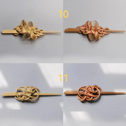 ハンドメイド ヘアアクセサリー 竹製 雲舞 マジェステ かんざし 髪飾り 竹色 極軽い 恋人 誕生日 記念日 母の日 15枚目の画像