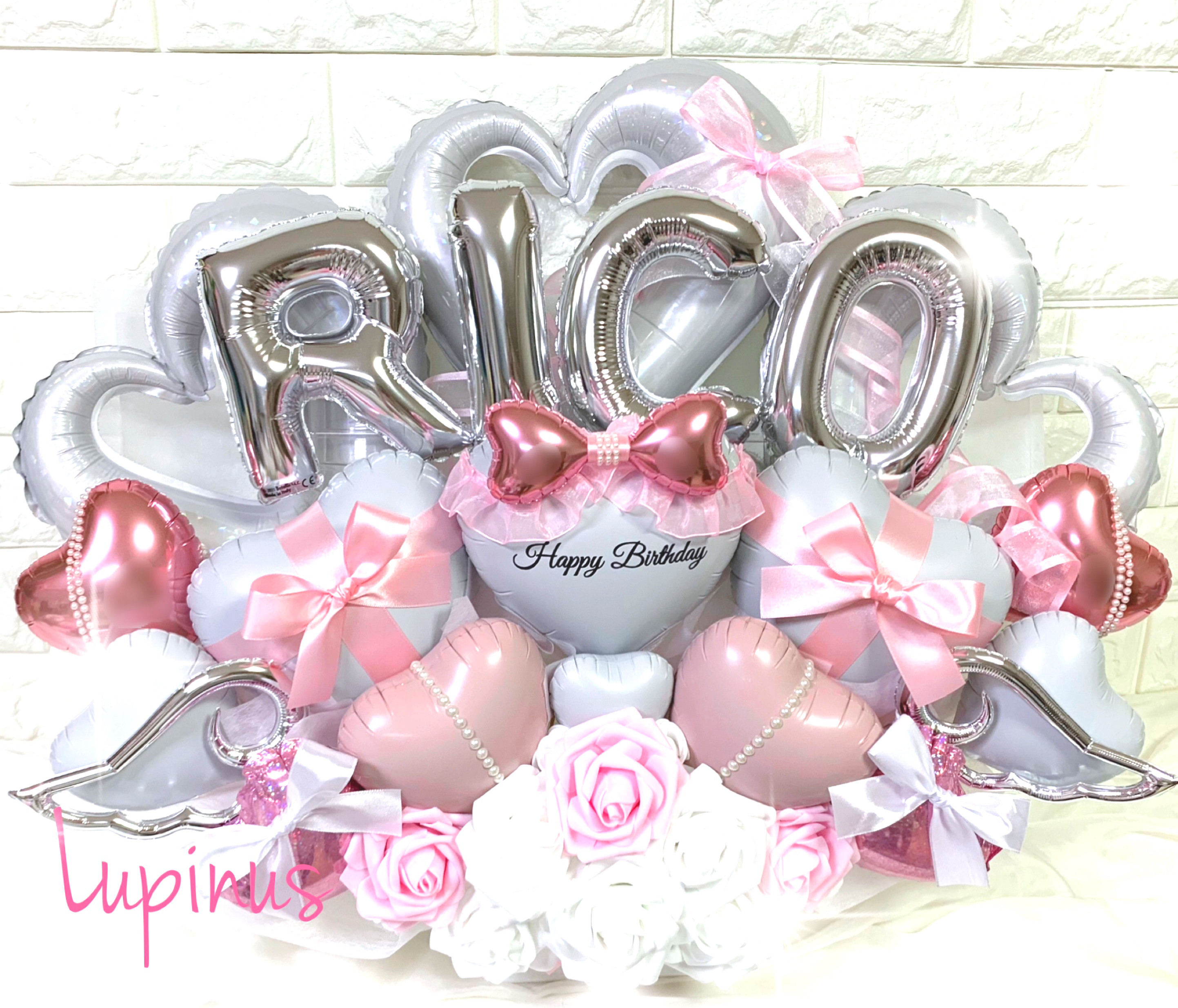 【推し活】バルーンアレンジ 4文字 推し活 生誕祭 誕生祭 卒業式 成人式