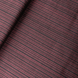 ～Series紬…デザイン選択・正絹紬・矢鱈縞 黒赤～ 3枚目の画像