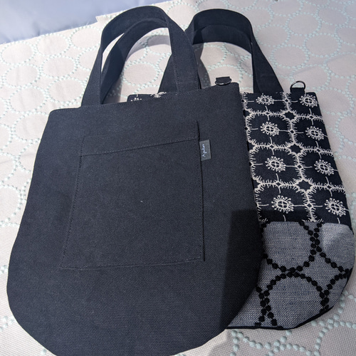 minä perhonen トートバッグ ダークネイビー mina perhonen x PORTER