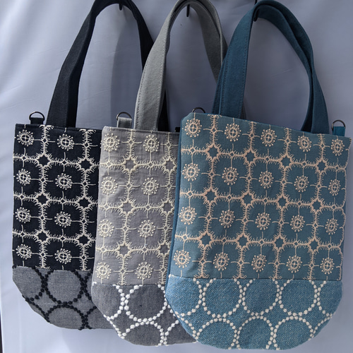 春色ミナペルホネントート【anemone/nevy】アネモネネイビー