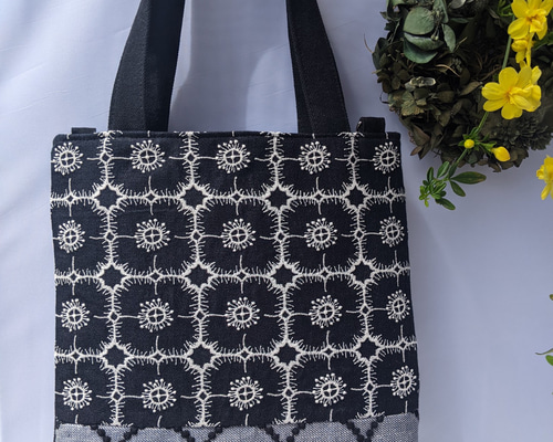 春色ミナペルホネントート【anemone/nevy】アネモネネイビー