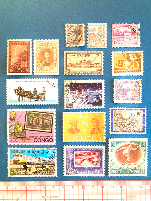 ＊.。海外の美しい切手.。＊ 60枚アソートセット ヴィンテージ H 5枚目の画像