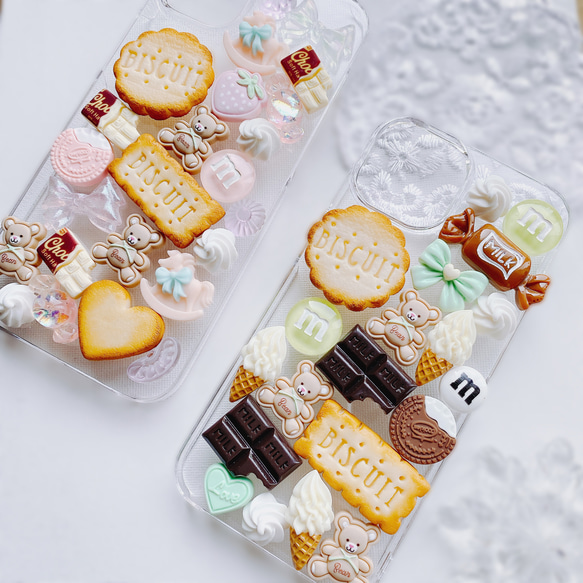 CANDY POP  チョコミント　お菓子のiPhoneケース　フェイクスイーツ 4枚目の画像