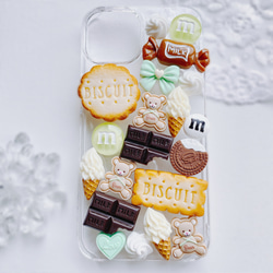 CANDY POP  チョコミント　お菓子のiPhoneケース　フェイクスイーツ 3枚目の画像