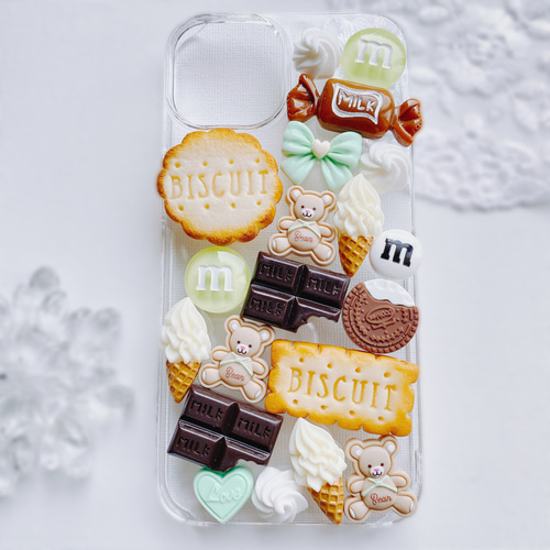 CANDY POP チョコミント お菓子のiPhoneケース フェイクスイーツ