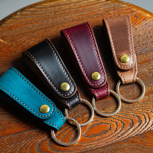 クロムエクセルレザー ベルトループキーリング キーホルダー 本革