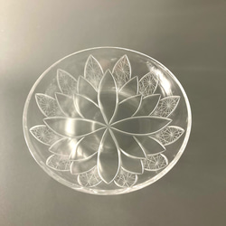 切子 の ガラス 皿 【ルララ】 4枚目の画像