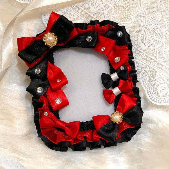 トレカケース　硬質カードケース　ハンドメイド　レースデコ　カードデコ 10枚目の画像