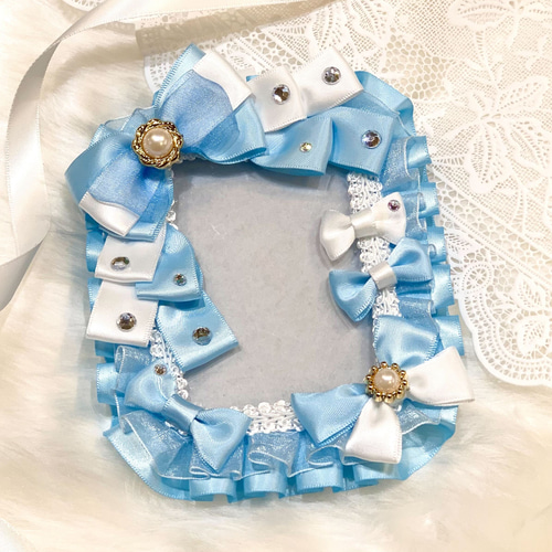 トレカケース 硬質カードケース ハンドメイド レースデコ カード