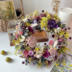 □秋を楽しむオレンジリース□ プリザーブドフラワー ドライフラワー