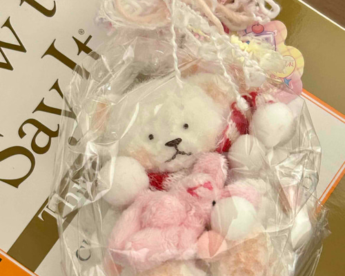 スクイーズ】白いベアスクイーズ White bear squishy ギフト おもちゃ