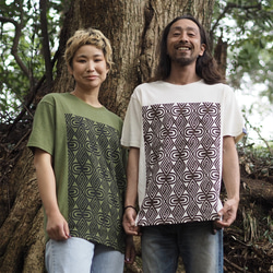 Hemp×Organic cotton/木版T-shirt/5柄/2カラー/ユニセックス 5枚目の画像