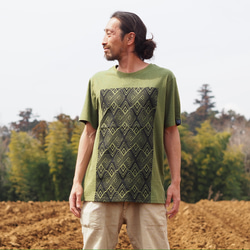 Hemp×Organic cotton/木版T-shirt/5柄/2カラー/ユニセックス 6枚目の画像
