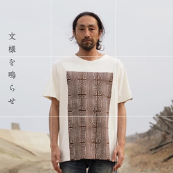 Hemp×Organic cotton/木版T-shirt/5柄/2カラー/ユニセックス 2枚目の画像