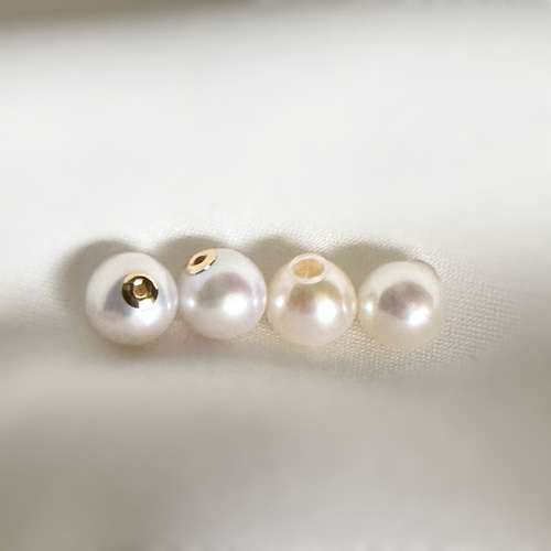 silverボール パール キャッチ ピアス ゴールド シルバー ピアス