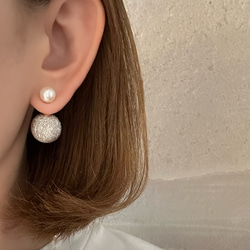Marchesa Notte ゴールドトーン パール クリスタル ピアス ビジューラインパールピアス(ゴールド) | STELLAR HOLLYWOOD