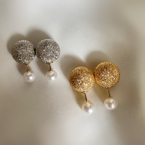 ピアス パール ゴールド in2design