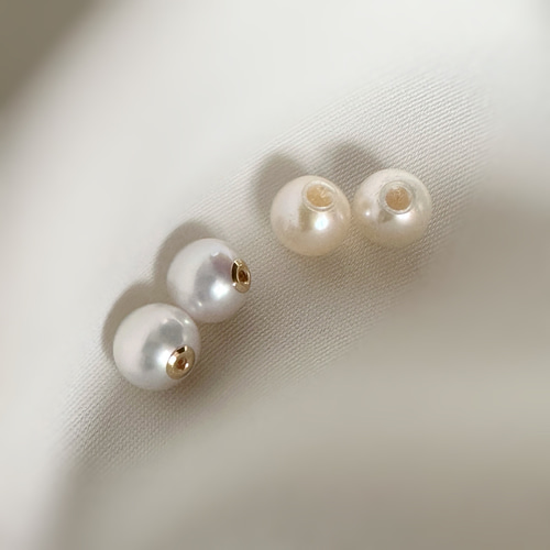 chieko+ パールキャッチピアス シルバー シルバー925 キャッチパールピアス / yoaa | ファッション通販