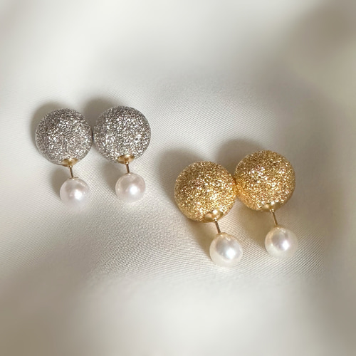 chieko+ パールキャッチピアス シルバー shizukuパールキャッチ ピアス | Cattlya
