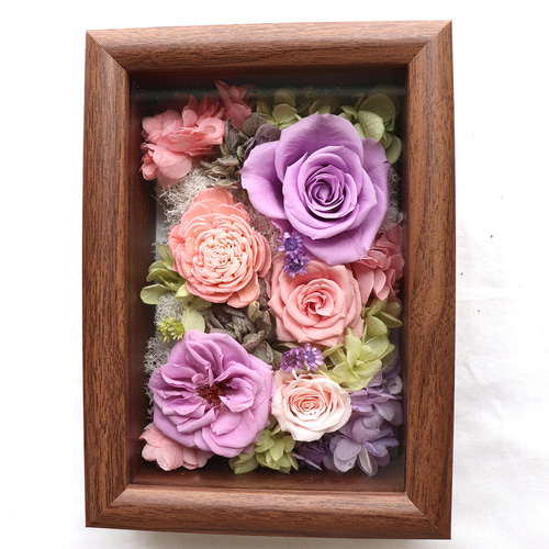 古希祝い 喜寿祝い 退職祝い 花 プレゼント フレームフラワー