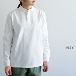ラガーコットンシャツ/col.white/size1&2 4枚目の画像
