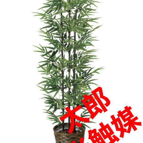 光触媒 人工観葉植物 ウォールグリーン フェイクグリーン 黒竹1.35m