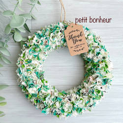 ふわふわ布リース1点❤︎ミニ布リース4点 幸せ運ぶ布リース リース petit bonheur 通販 17568733｜Creema