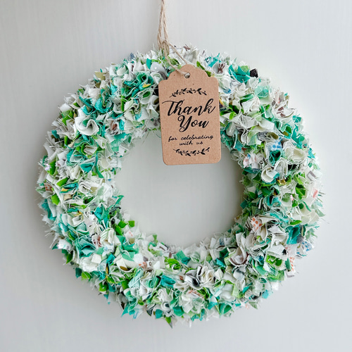 幸せ運ぶ新緑のファブリックリース リース petit bonheur 通販