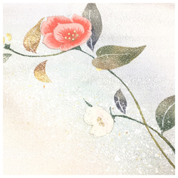 美品　白　刺繍　花模様　名古屋帯　付け帯　正絹　二部式　作り帯　 2枚目の画像