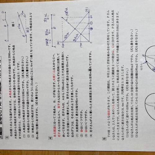 三輪田学園中学校：2025年新合格への算数と分析理科プリント