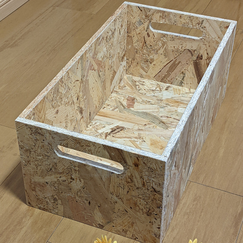 大工が作る OSB収納ボックス 2個セット サイズ指定可能 受注生産