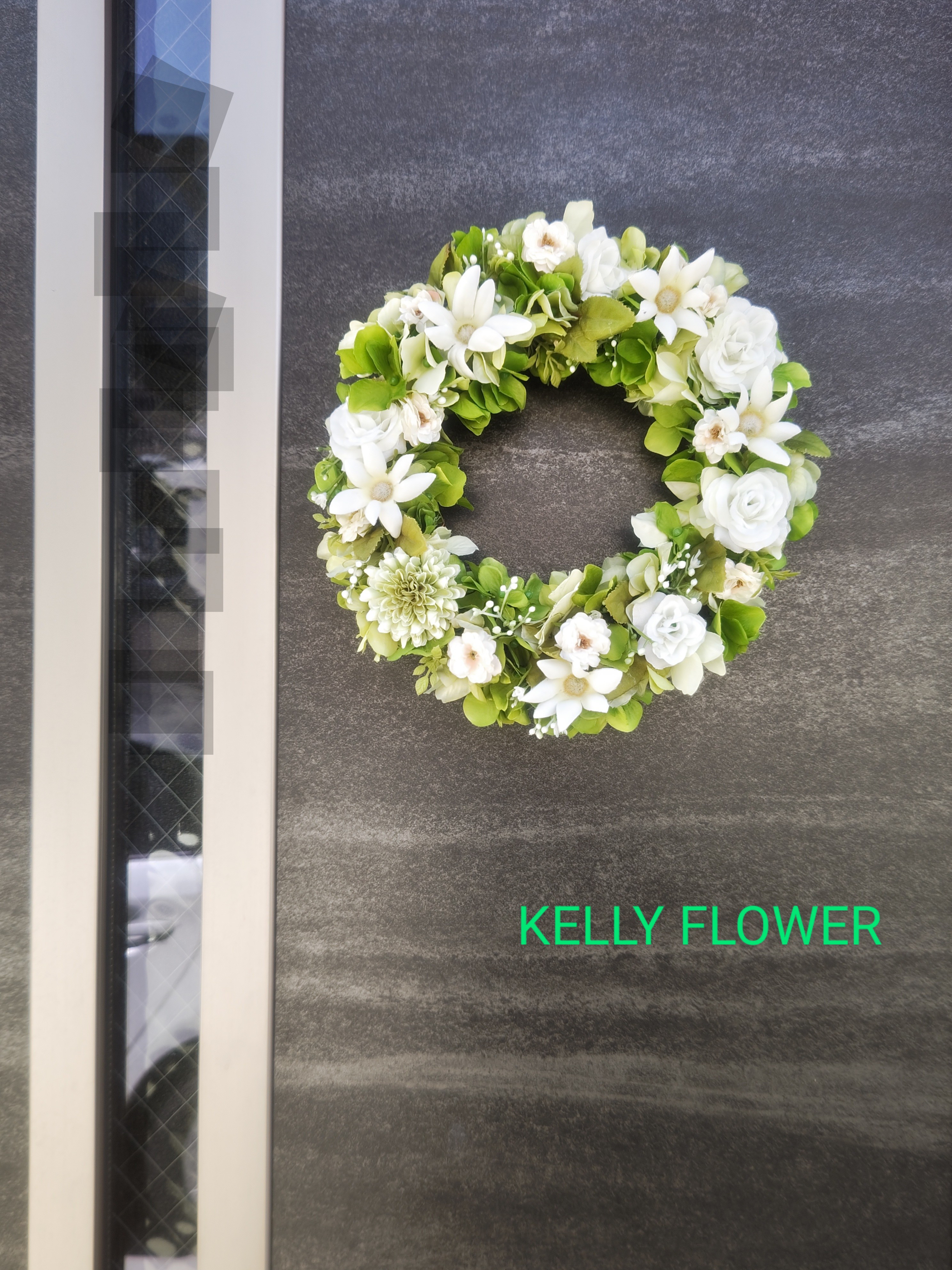 【受注再販】幸せ色のグリーンリース