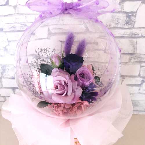 バルーンアレンジ　贈り物　フラワーアレンジ 楽天市場】バルーンフラワー ソープフラワー 桜ブーケ フラワー