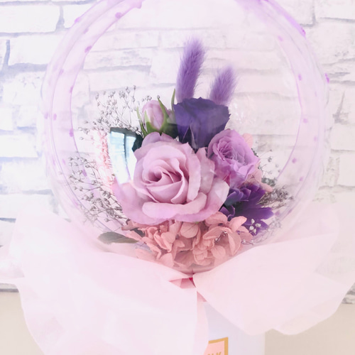 ギフトプレゼント/バルーンフラワーアレンジ/お祝い花♡お誕生日